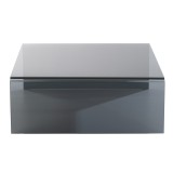 CAFE TABLE SQ SMOKE GLASS 100 - CAFE, SIDE TABLES